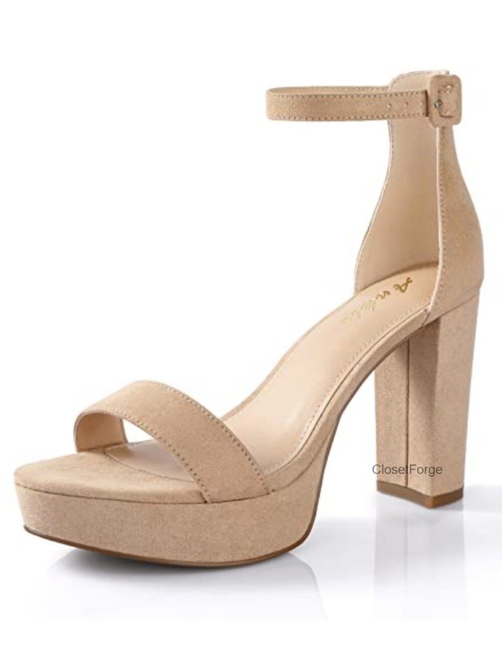 Chunky Platform Heels 4 Inch Block Heeled Sandals Women Comfortable Open Toe